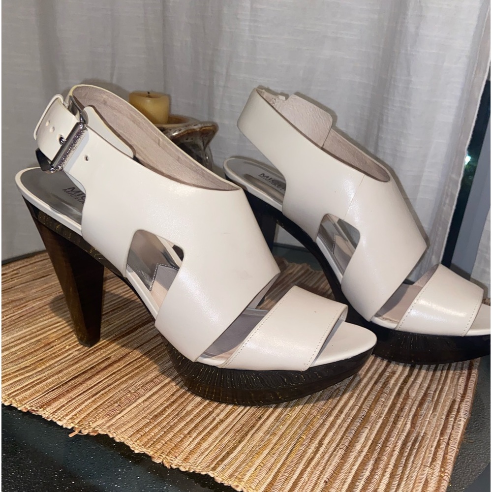 MK Carla Platform, vanilla leather sz 11M
